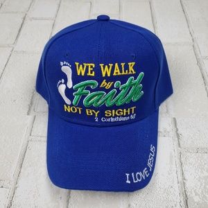 We Walk by Faith not by sight Religious Cap